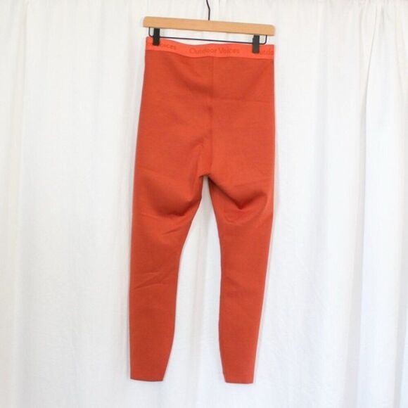 NWOT Outdoor Voices High Waisted Smooth 7/8 Leggings Orange Russet Logo Medium - Picture 6 of 10